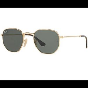 Ray Ban Hexagonal Flat Lens Sunglasses